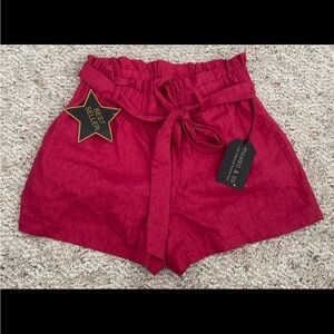 Mosaic & Co Paperbag Linen Shorts